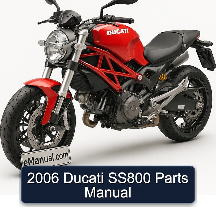 2006 Ducati SS800 Parts Manual