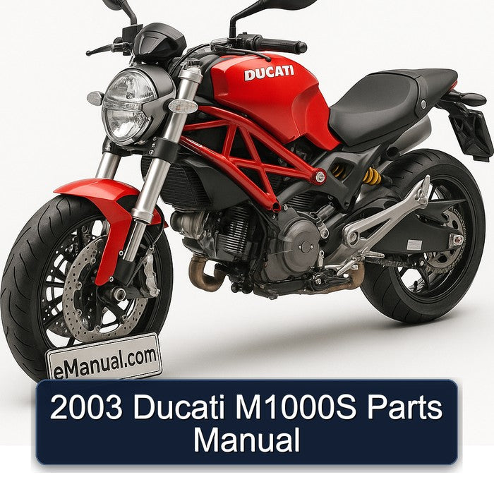 2003 Ducati M1000S Parts Manual