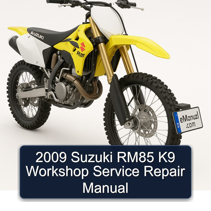 2009 Suzuki RM85 K9 Workshop Service Repair Manual