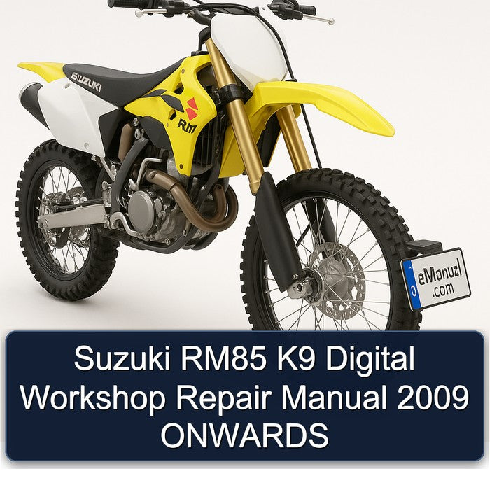 Suzuki RM85 K9 Digital Workshop Repair Manual 2009 ONWARDS