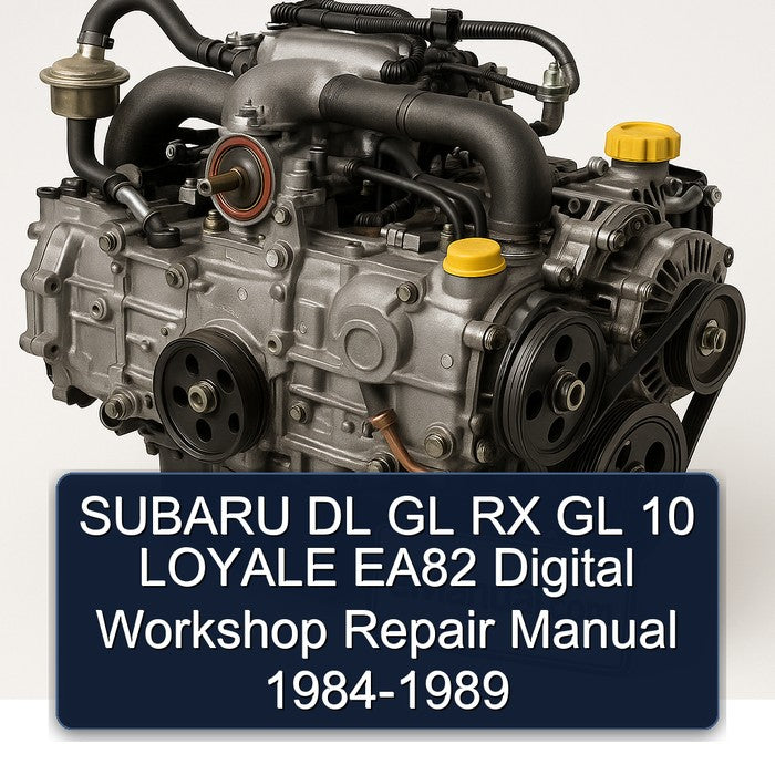 SUBARU DL GL RX GL 10 LOYALE EA82 Digital Workshop Repair Manual 1984-1989