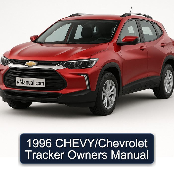 1996 CHEVY/Chevrolet Tracker Owners Manual
