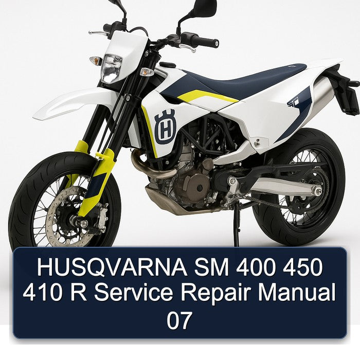 HUSQVARNA SM 400 450 410 R Service Repair Manual 07