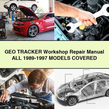 Manual de reparación del taller GEO TRACKER Todos los modelos 1989-1997 INCLUIDOS