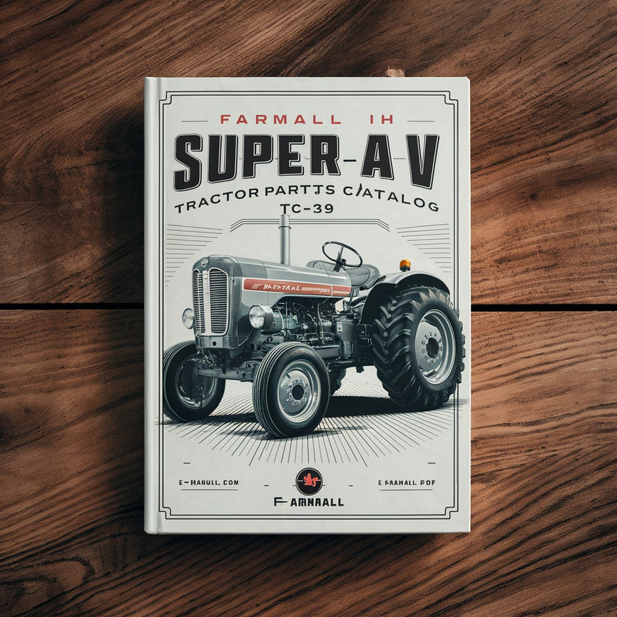 Farmall IH Super A Super AV Tractor Parts Catalog TC-39 Manual IH-PDF