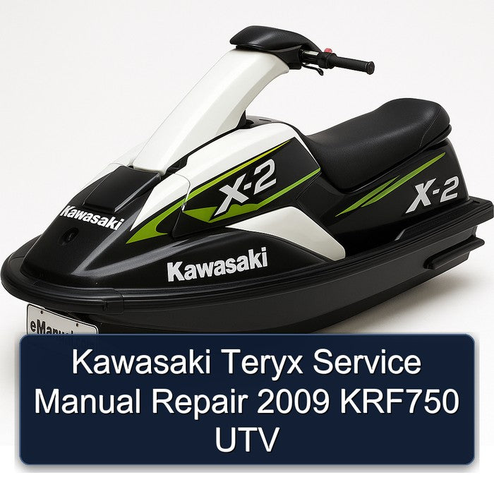 Kawasaki Teryx Service Manual Repair 2009 KRF750 UTV