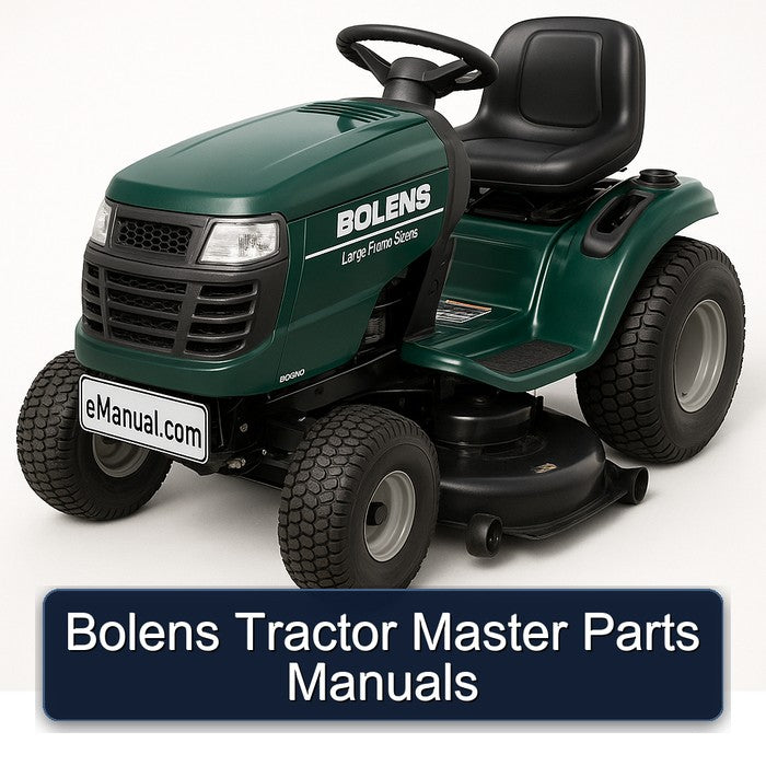 Bolens Tractor Master Parts Manuals