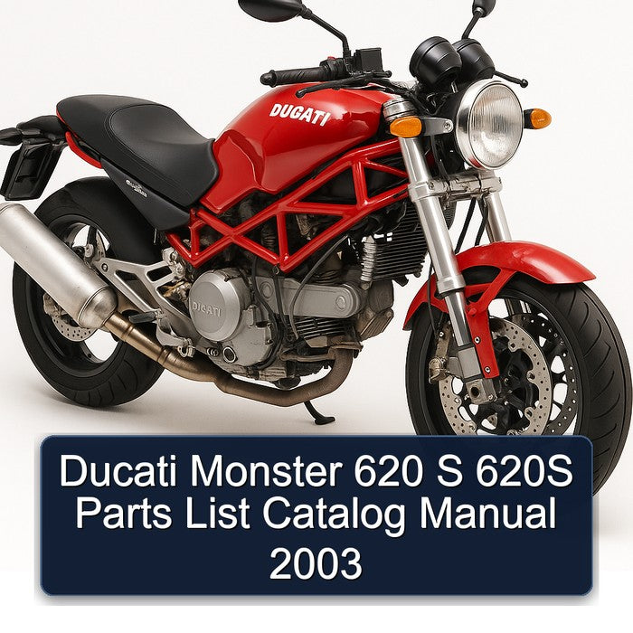 Ducati Monster 620 S 620S Parts List Catalog Manual 2003