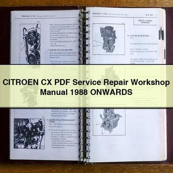 CITROEN CX Service Repair Workshop Manual 1988 ONWARDS