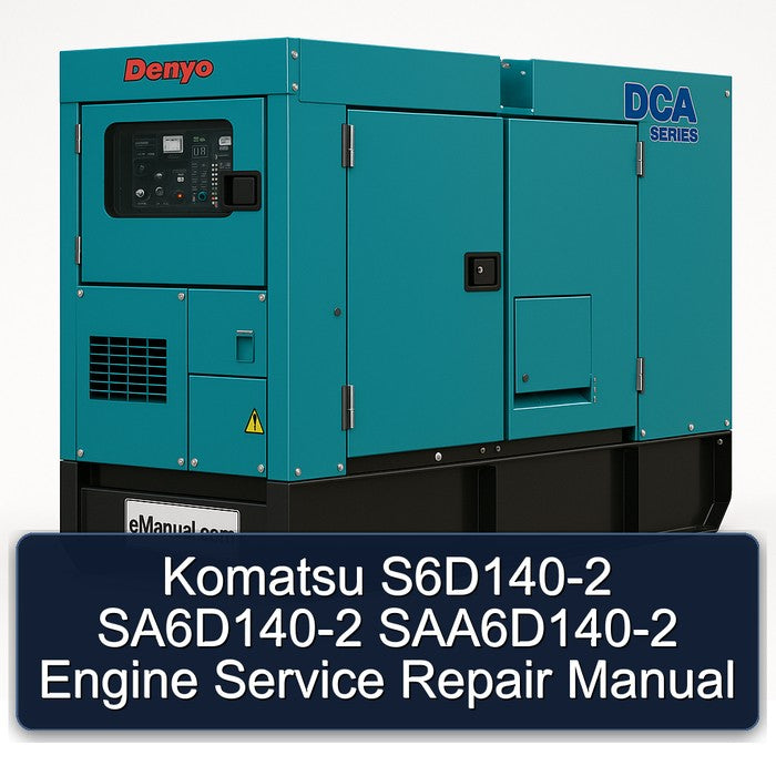 Komatsu S6D140-2 SA6D140-2 SAA6D140-2 Engine Service Repair Manual