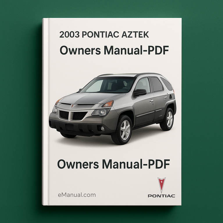 2003 PONTIAC AZTEK Owners Manual-PDF