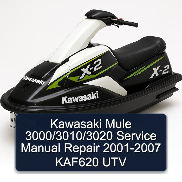 Kawasaki Mule 3000/3010/3020 Service Manual Repair 2001-2007 KAF620 UTV