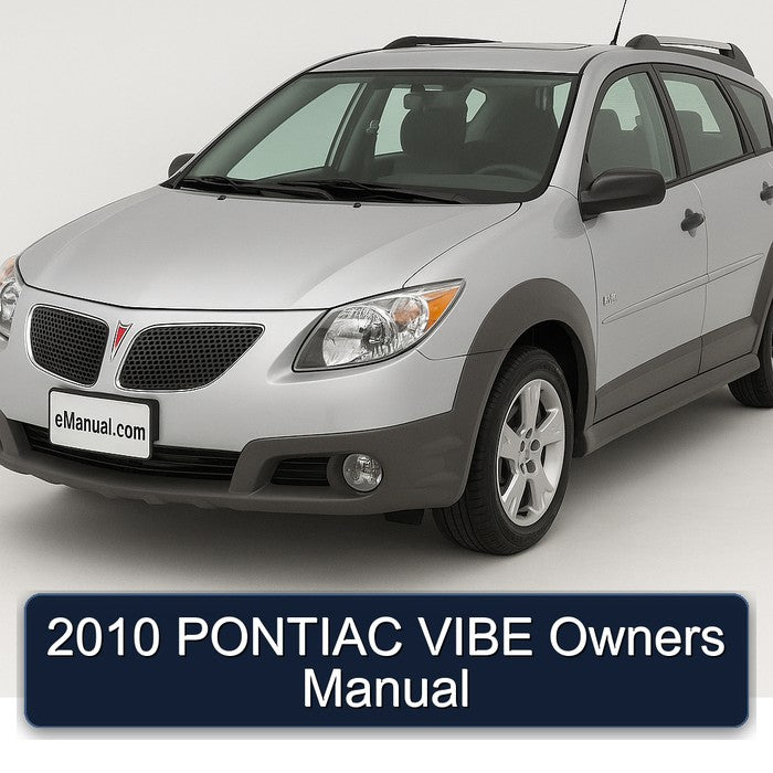 2010 PONTIAC VIBE Owners Manual