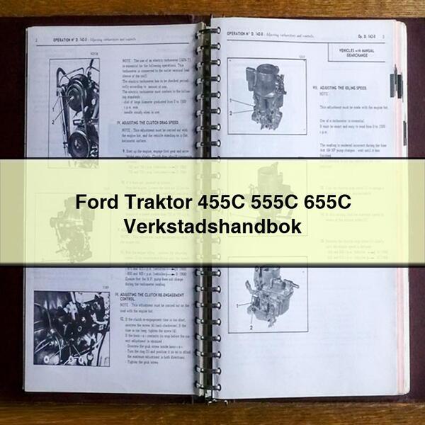 Ford Traktor 455C 555C 655C Manual de instrucciones