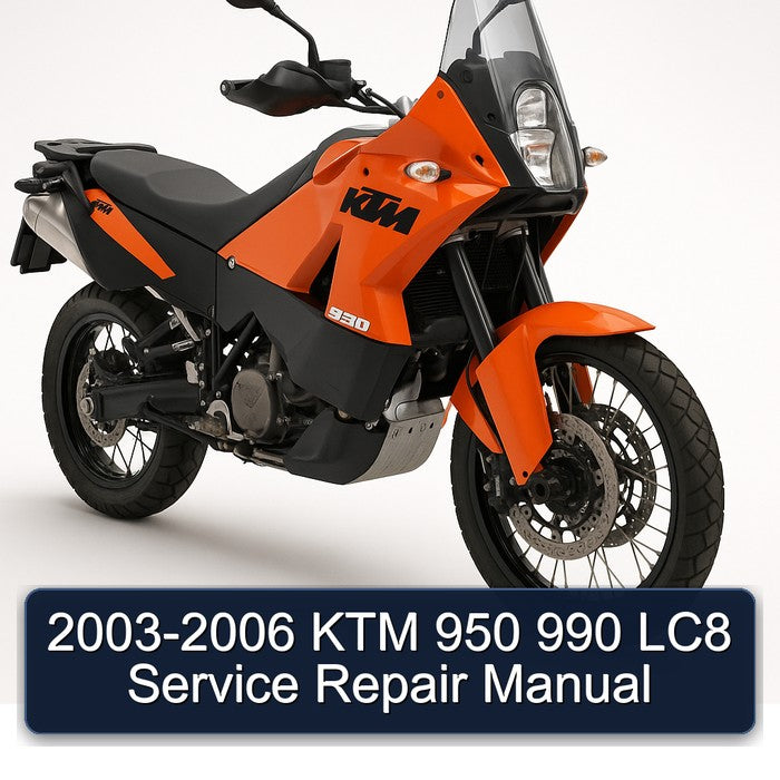 2003-2006 KTM 950 990 LC8 Service Repair Manual