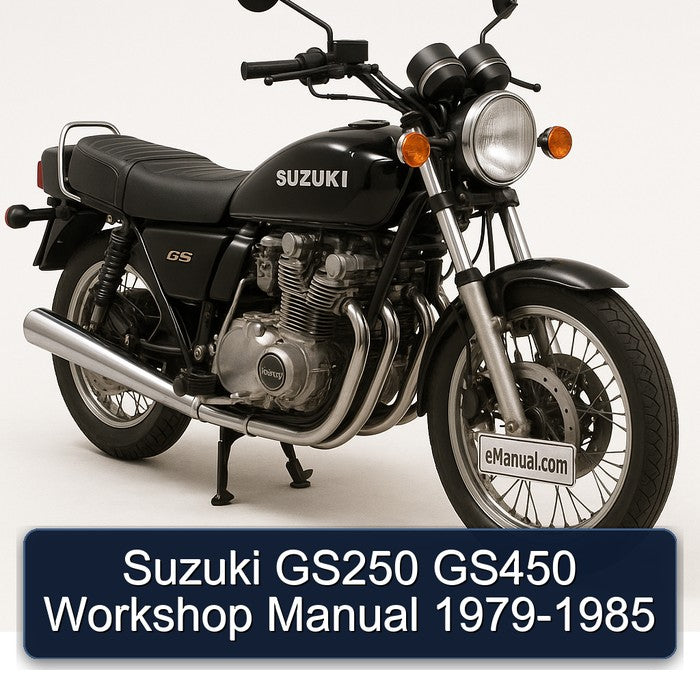 Suzuki GS250 GS450 Workshop Manual 1979-1985