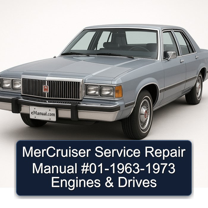MerCruiser Service Repair Manual #01-1963-1973 Engines & Drives