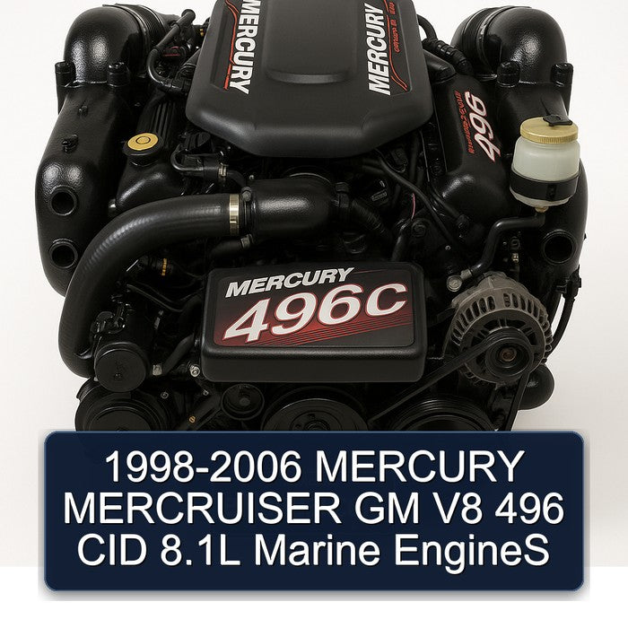 1998-2006 MERCURY MERCRUISER GM V8 496 CID 8.1L Marine EngineS