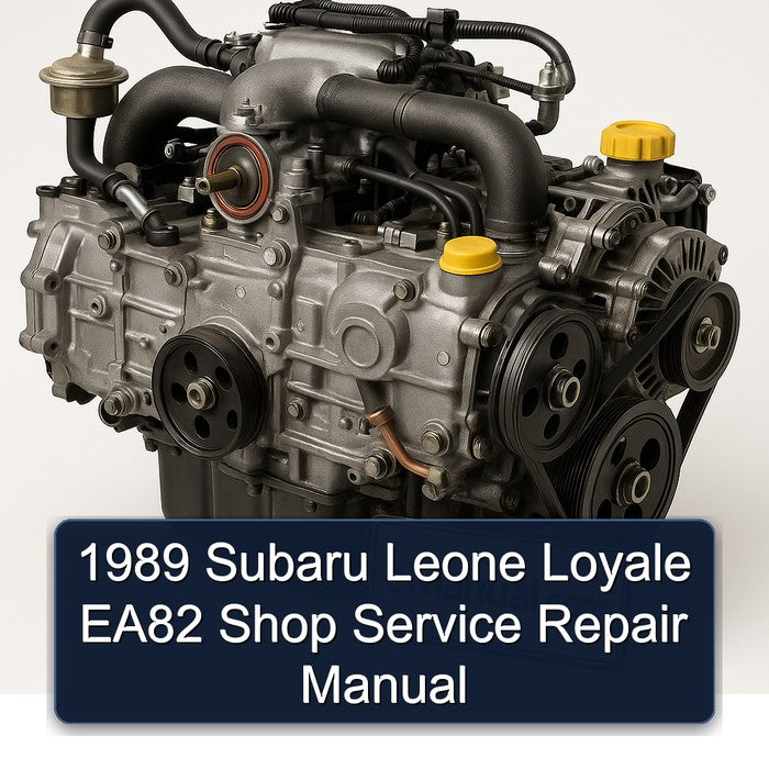 1989 Subaru Leone Loyale EA82 Shop Service Repair Manual