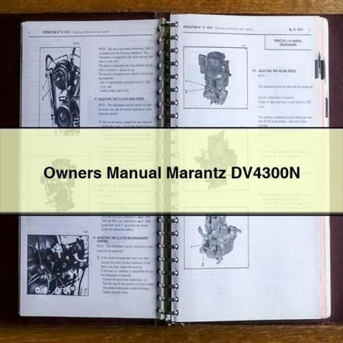 Owners Manual Marantz DV4300N PDF Download