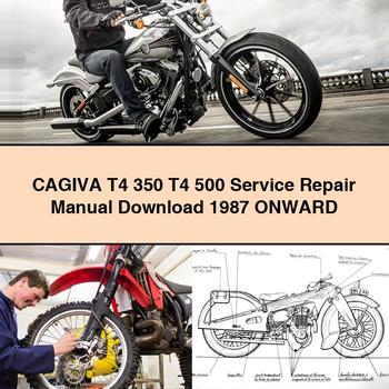 CAGIVA T4 350 T4 500 Service Repair Manual 1987 Onward