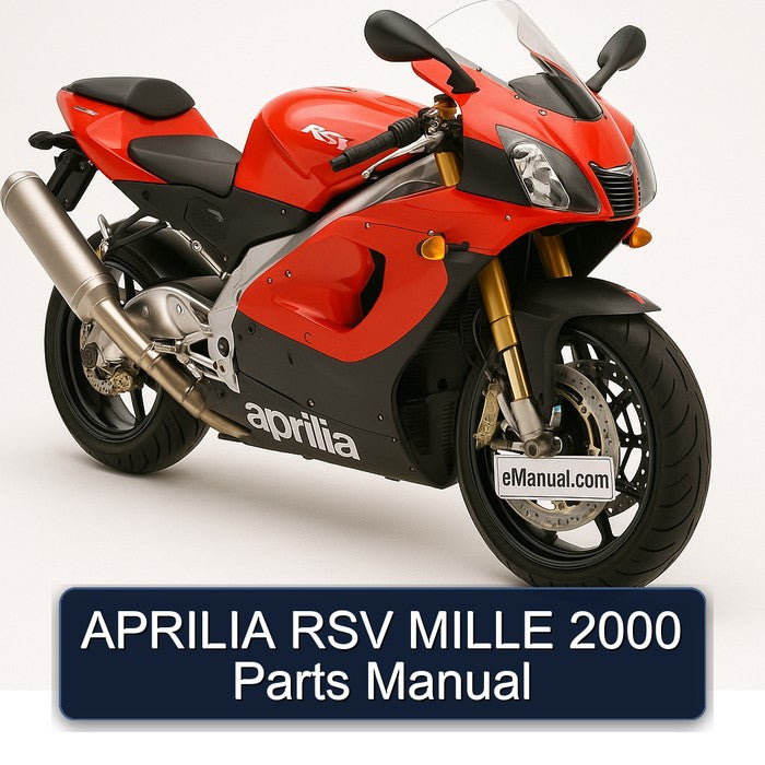 APRILIA RSV MILLE 2000 Parts Manual