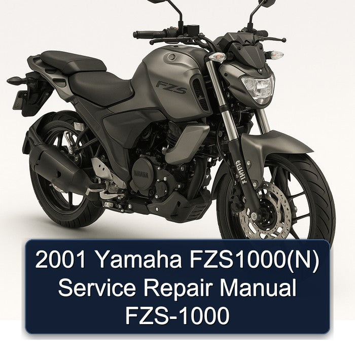 2001 Yamaha FZS1000(N) Service Repair Manual FZS-1000