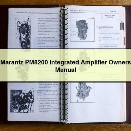 Marantz PM8200 Integrated Amplifier Owners Manual PDF Download