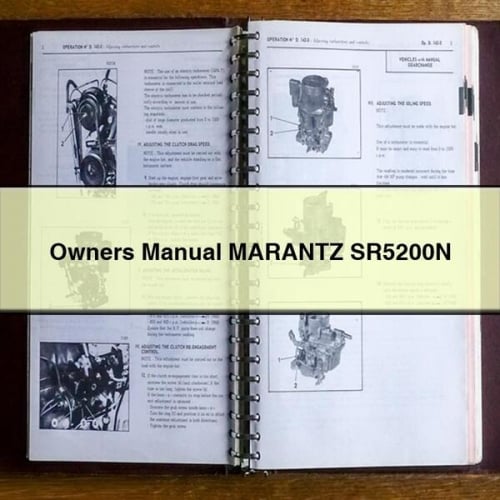 Owners Manual MARANTZ SR5200N PDF Download