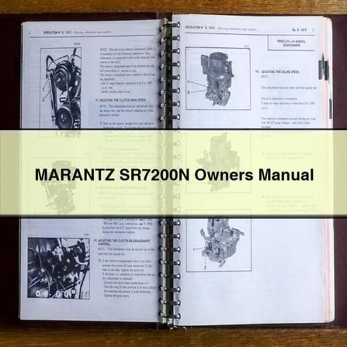 MARANTZ SR7200N Owners Manual PDF Download