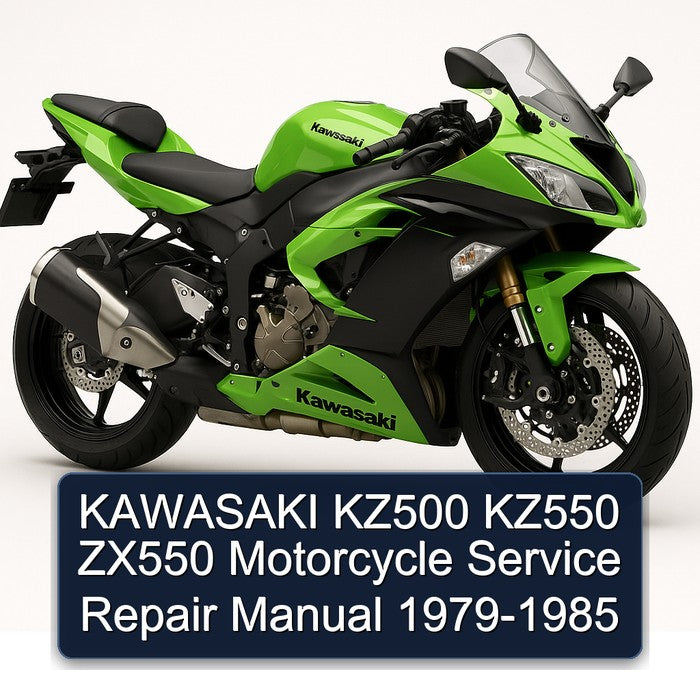 KAWASAKI KZ500 KZ550 ZX550 Motorcycle Service Repair Manual 1979-1985