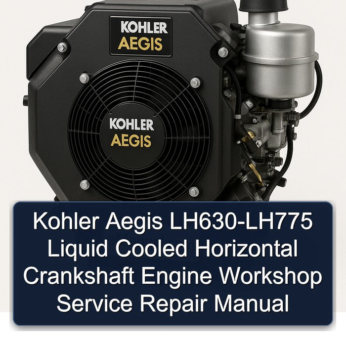 Kohler Aegis LH630 LH640 LH685 LH690 LH750 LH755 LH760 LH775 Liquid Cooled Horizontal Crankshaft Engine Workshop Service Repair Manual