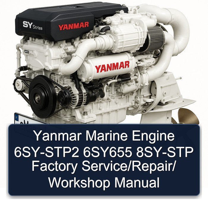 Yanmar Marine Engine 6SY-STP2 6SY655 8SY-STP Factory Service/Repair/ Workshop Manual