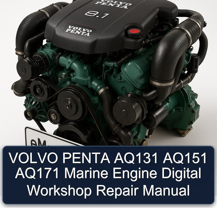 VOLVO PENTA AQ131 AQ151 AQ171 Marine Engine Digital Workshop Repair Manual