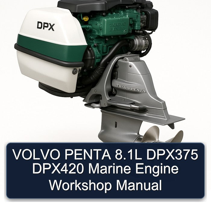 VOLVO PENTA 8.1L DPX375 DPX420 Marine Engine Workshop Manual