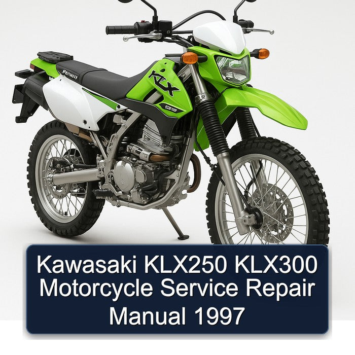 Kawasaki KLX250 KLX300 Motorcycle Service Repair Manual 1997