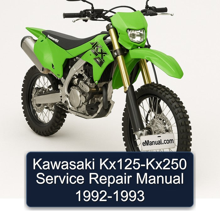 Kawasaki Kx125-Kx250 Service Repair Manual 1992-1993