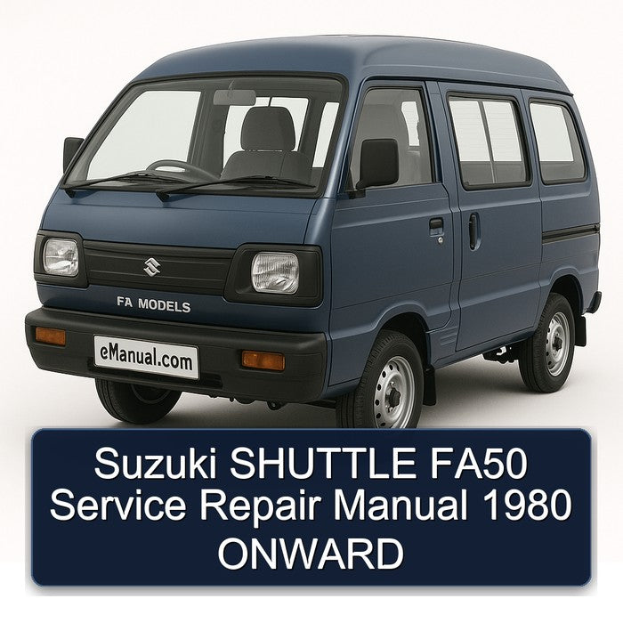 Suzuki SHUTTLE FA50 Service Repair Manual 1980 ONWARD