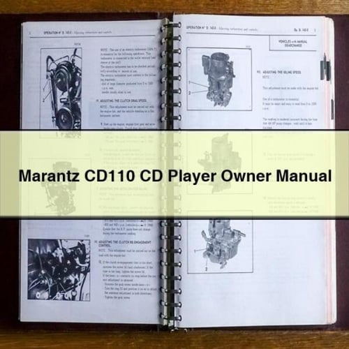 Marantz CD110 CD Player Owner Manual PDF Download