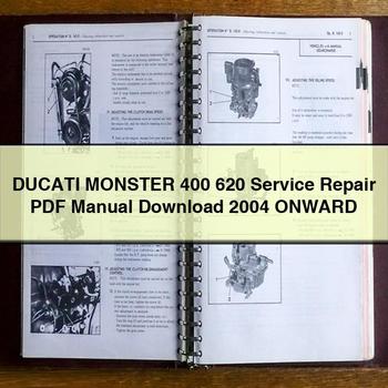 DUCATI MONSTER 400 620 Service Repair Manual 2004 ONWARD