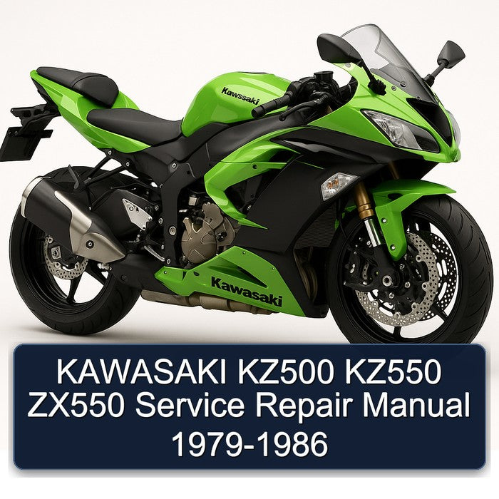 KAWASAKI KZ500 KZ550 ZX550 Service Repair Manual 1979-1986