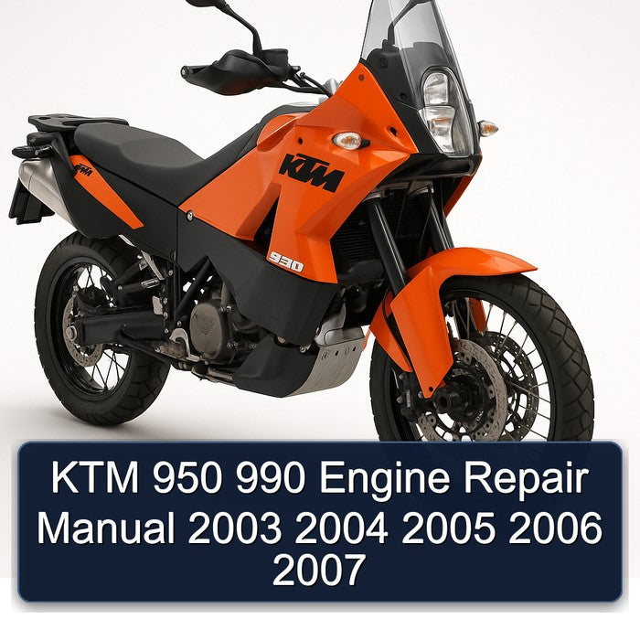 KTM 950 990 Engine Repair Manual 2003 2004 2005 2006 2007