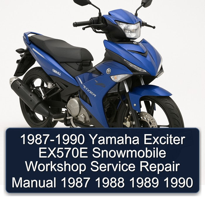 1987-1990 Yamaha Exciter EX570E Snowmobile Workshop Service Repair Manual 1987 1988 1989 1990