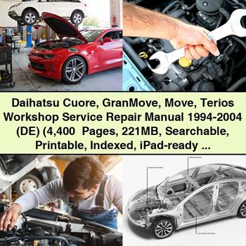 Manual de taller y reparación del Daihatsu Cuore GranMove Move Terios 1994-2004 (DE) (4400+ páginas, 221 MB, indexado, apto para iPad)