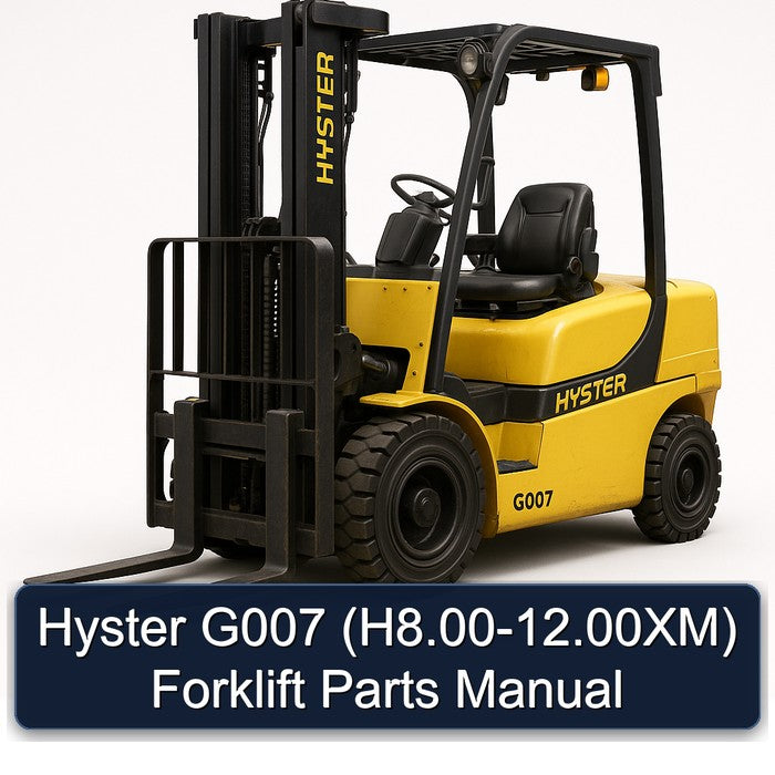 Hyster G007 (H8.00-12.00XM) Forklift Parts Manual