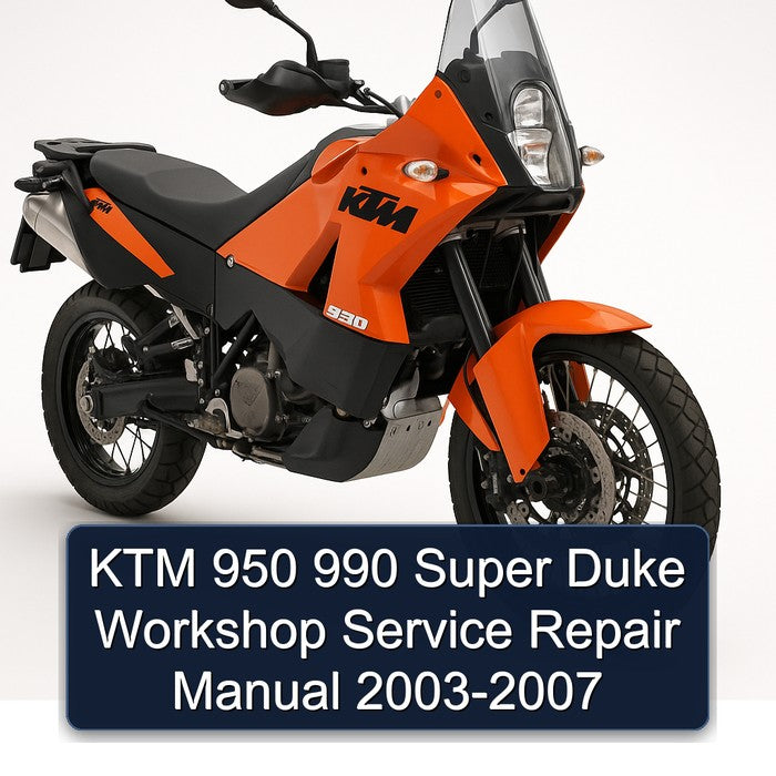 KTM 950 990 Super Duke Workshop Service Repair Manual 2003-2007