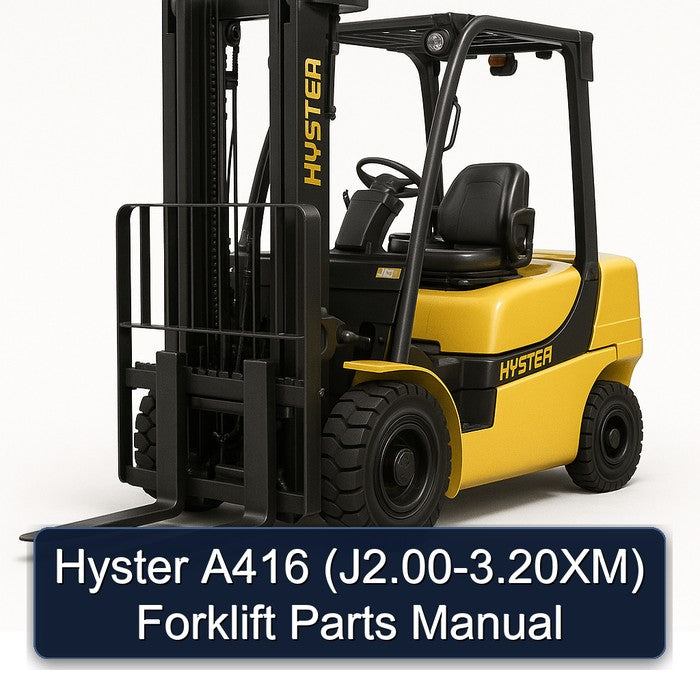 Hyster A416 (J2.00-3.20XM) Forklift Parts Manual