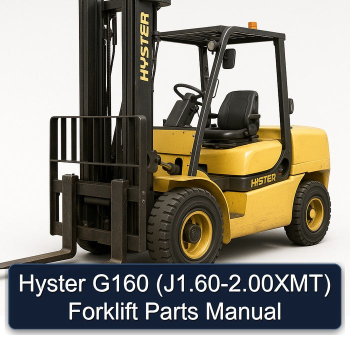 Hyster G160 (J1.60-2.00XMT) Forklift Parts Manual
