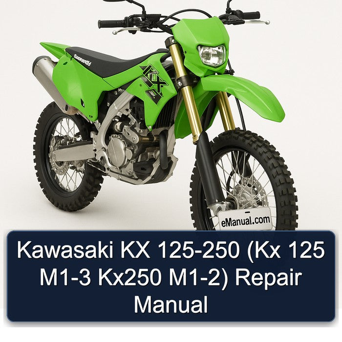 Kawasaki KX 125-250 (Kx 125 M1-3 Kx250 M1-2) Repair Manual