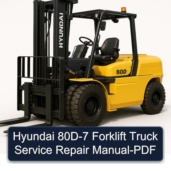 Hyundai 80D-7 Forklift Service Repair Manual-PDF